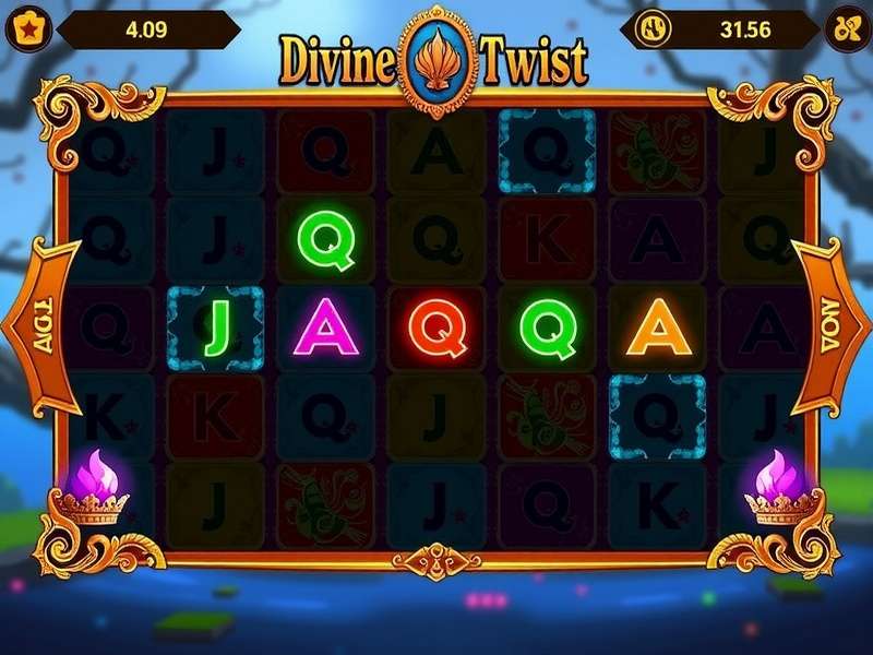 Divine Twist gameplay screenshot showing puzzle mechanics